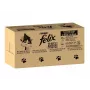 Nassfutter für Katzen Purina Felix proteinreich 100 g Beutel — Geschmack Fisch & Huhn, ausgewachsene Katzen, Packung mit 120