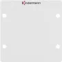 Wandplatte/Schalterabdeckung Kindermann 7444000500 Aluminium