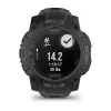 Smartwatch GARMIN Instinct — 45 mm, 3.05 cm (1.2 Zoll) AMOLED 390×390 Touchscreen, 4 GB, GPS, Silikonarmband Schwarz, 53 g