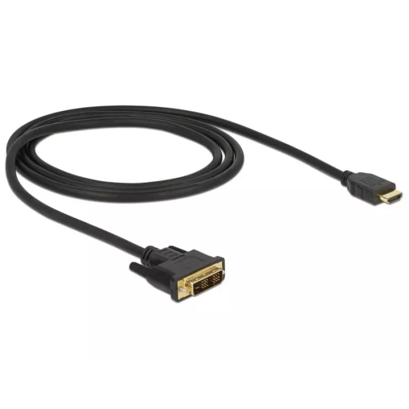 Videokabel-Adapter DeLOCK 85582 1 m HDMI Typ A DVI-D Schwarz