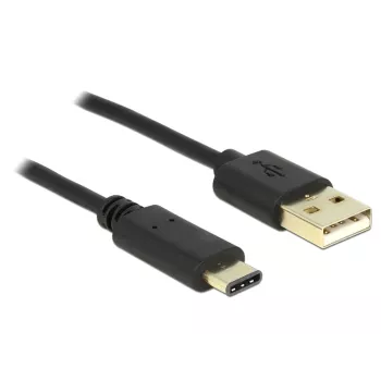 USB-Kabel DeLOCK 2m USB2.0-A/USB2.0-C Schwarz