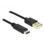 USB-Kabel DeLOCK 2m USB2.0-A/USB2.0-C Schwarz