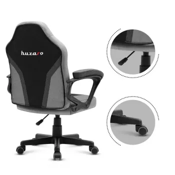 Gaming-Stuhl für Kinder Huzaro HZ-Ranger 1.0 Gray Mesh, grau und schwarz