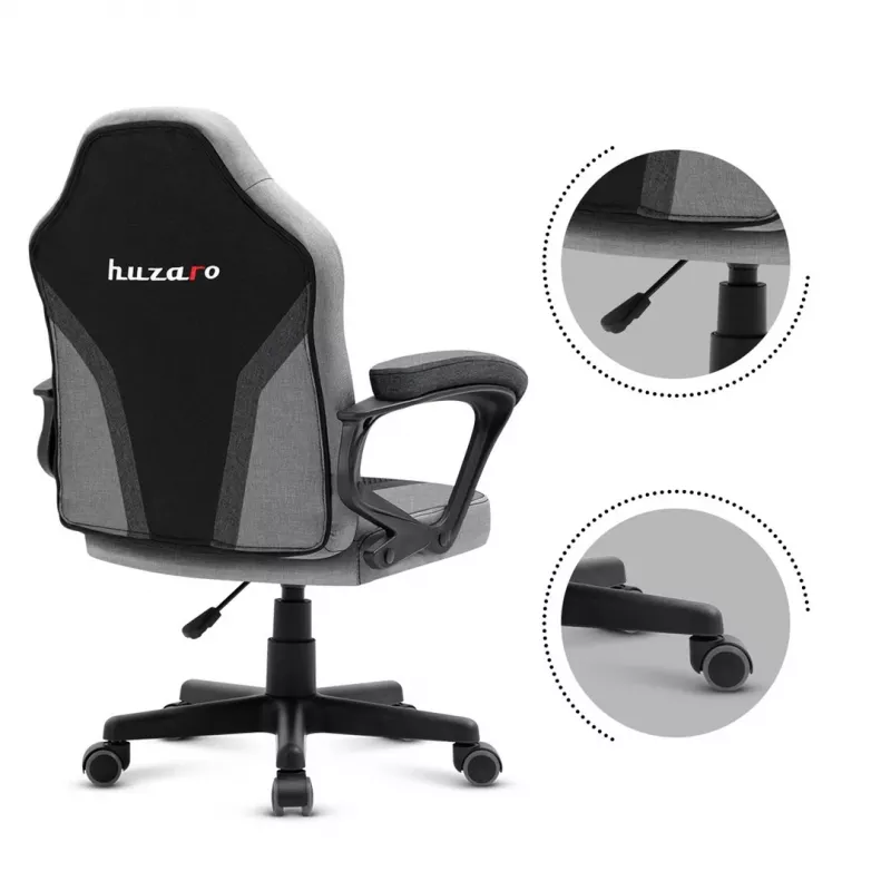 Gaming-Stuhl für Kinder Huzaro HZ-Ranger 1.0 Gray Mesh, grau und schwarz
