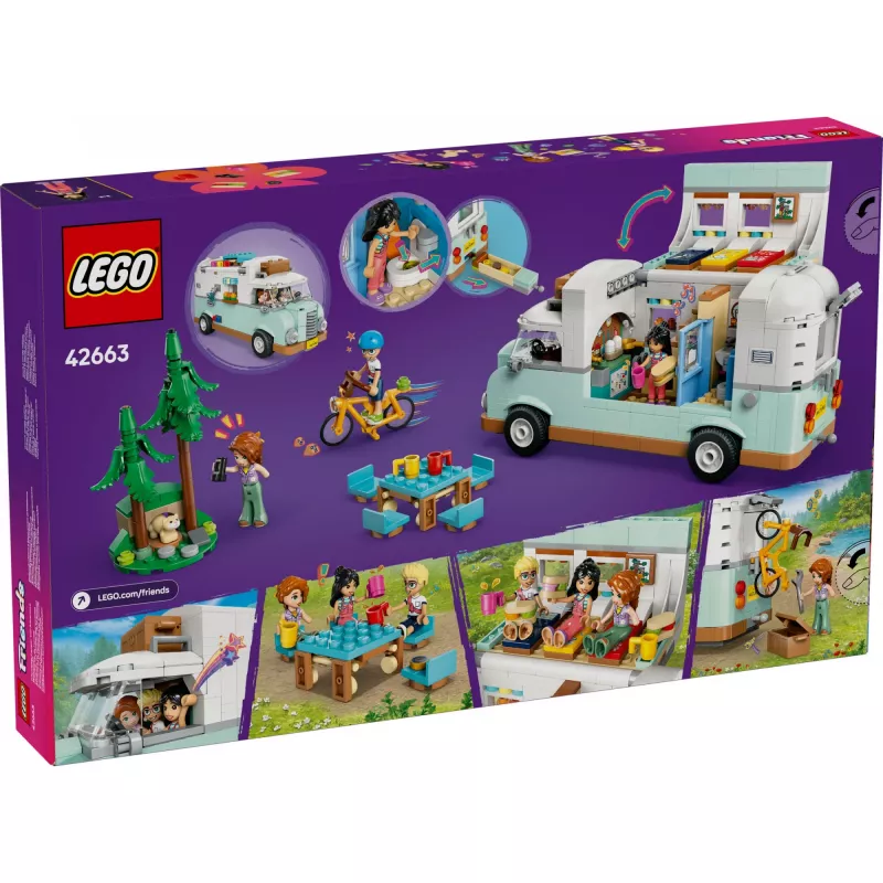 LEGO Motor Home Set 42663 — LEGO Friends Wohnmobil, 778 Teile, 3 Mini-Puppen, ab 7 Jahren