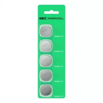 Button-Lithium-Batterie Grün Cell CR2016 3V – 5er-Pack