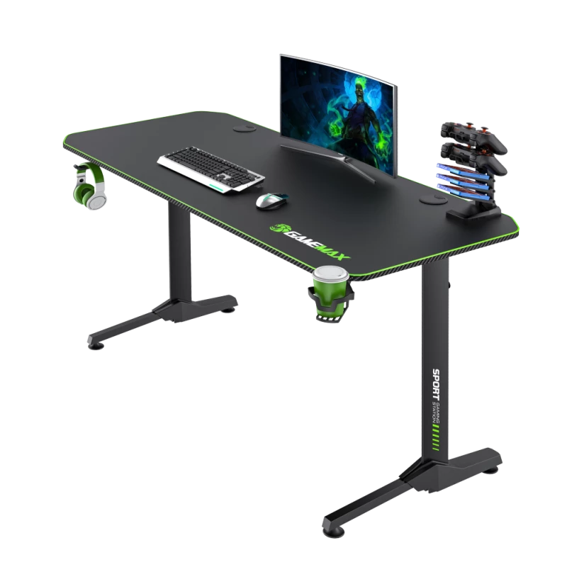 Schreibtisch GameMax D140-CARBON — Gaming-/Büroschreibtisch, Nettogewicht 20,5 kg, Bruttomaße 125×795×682 mm