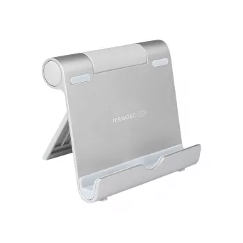 TERRATEC iTab S - Ständer für Mobiltelefon / Tablet - Aluminium - Silber - Tischständer (219727)