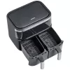 Heißluftfritteuse Severin FR 2453 Double 3,25 L 2850 W Schwarz Silber