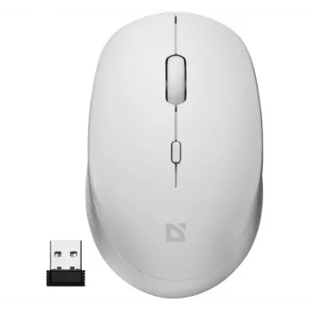 Kabellose Maus mit leisem Klick AURIS MB-027 800/1200/1600 DPI weiß