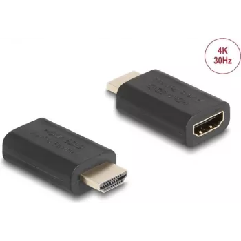 HDMI Adapter DeLOCK 64325 Schwarz Anschluss 1 HDMI Anschluss 2 HDMI
