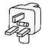 Lenovo - Netzkabel - BS 1363 (M) auf Stromanschluss IEC 60320 C13 - 1,8 m - Vereinigtes Königreich - für IBM P275, ThinkCentre A50 8089, ThinkCentre A50 8089 (14F0032)