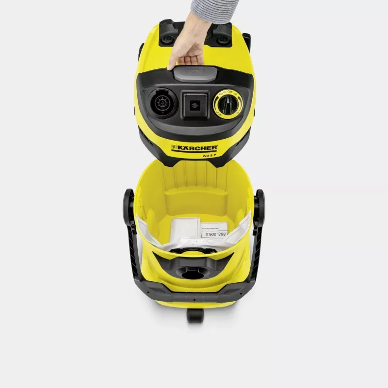 Karcher Filterbeutel für MV4 20L Nass- und Trockensauger, 4er-Pack