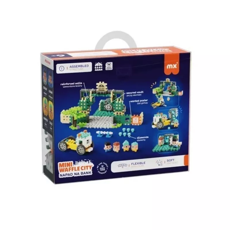 MARIOINEX Mini Waffle City Bankraub Bausteine, 148 Teile