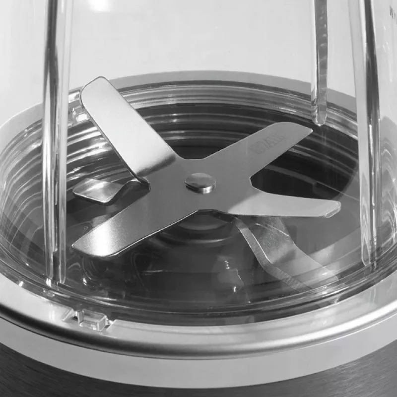 Bechermixer NUTRIBULLET NB606B 600W, Tritan-Krug 0,7L, 6 Klingen, 1 Geschwindigkeit, 500ml Becher, grau