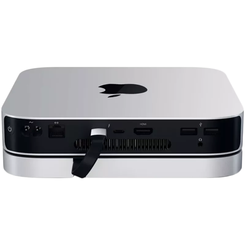 Satechi USB Typ-C Aluminium-Ständer und Hub für Apple Mac mini (Silber)