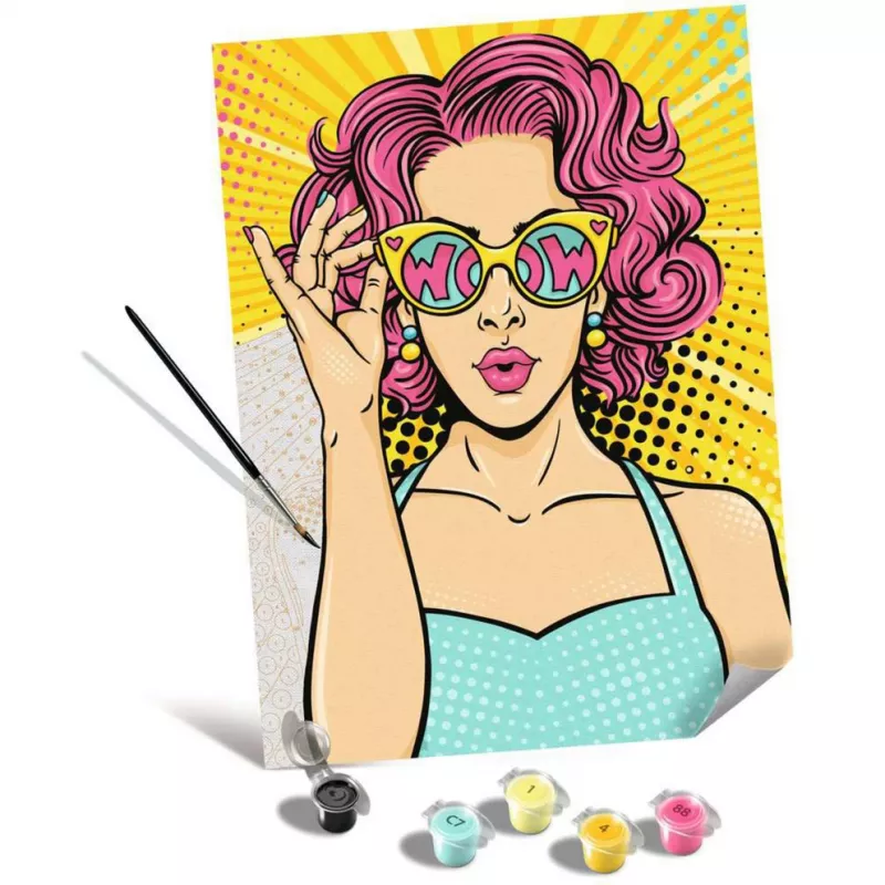 Ravensburger Malset CreArt ART Collection Canvas Edition — Lady in Pink (PopArt)