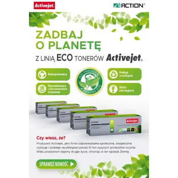 BIO Activejet ATH-35NB Toner für HP-, Canon-Drucker, Ersatz für HP 35A CB435A, Canon CRG-712; Supreme; 1800 Seiten; Schwarz. ECO-Toner.