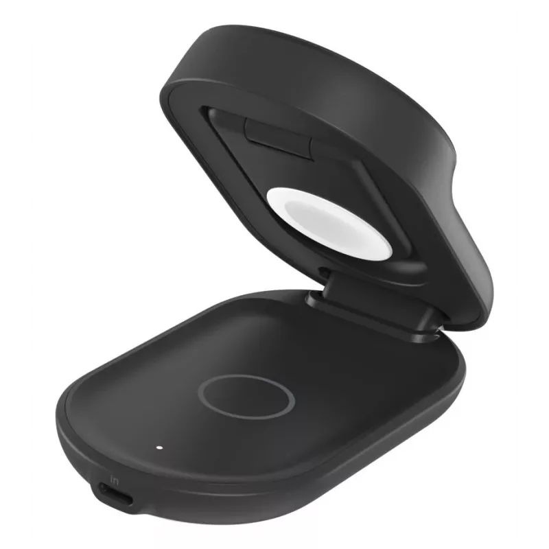 Indoor Charger Belkin UltraCharge 25W Qi2 3in1 Magnetic Charger EU Schwarz Rund