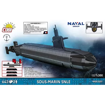Cobi Blocks Sous-Marin SNLE Konstruktionsset — 643 Teile