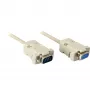 Wentronic Goobay Anschlusskabel D-SUB, Grau, 2 m – D-SUB/RS-232-Stecker (9-polig) > D-SUB/RS-232-Buchse (9-polig) (50224)