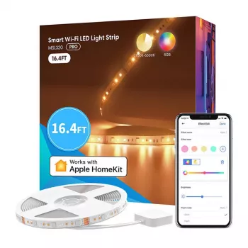 LED-Lichtband Meross MSL320CPHK 5 m RGBWW Wi‑Fi, adressierbar RGB + warmweiß