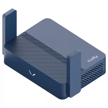 Tragbarer Router Cudy TR3000 AX3000 Wi‑Fi 6, Gigabit Ethernet WAN/LAN, USB-A, externe Antennen, blau