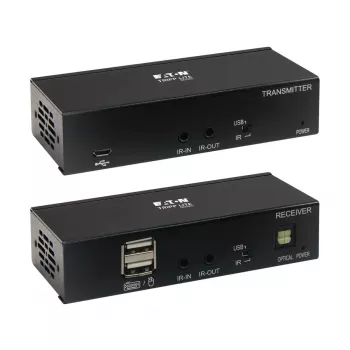 Eaton Tripp Lite Series USB-C auf HDMI über Cat6 Extender-Kit mit KVM-Unterstützung, 4K 60Hz, 4:4:4, Sender/Empfänger, USB, PoC, HDCP 2.2, bis zu 70 m, TAA - Erweiterung für Video