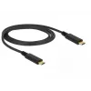 USB-Kabel DeLOCK 83661 USB 3.2 Gen 2 1m USB-C Schwarz