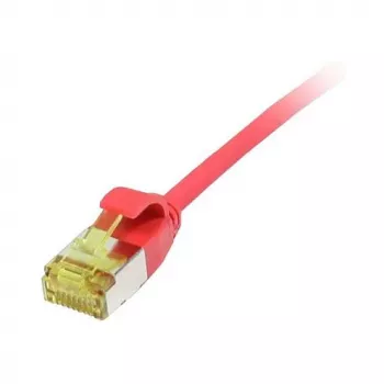 Patchkabel RJ45, CAT6A 500 MHz, 0,15 m, Rot, U/FTP, Slimline Rund d=3,8 mm, TPE/LSZH (Superflex), AWG32, mit Cat.7 Rohkabel, Synergy 21 (S217340V3)