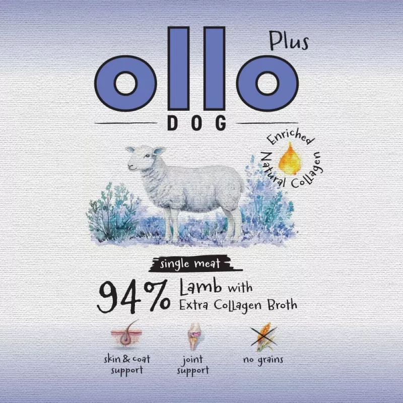 Ollo Plus Kollagen Lamm 400g Dose für Hunde