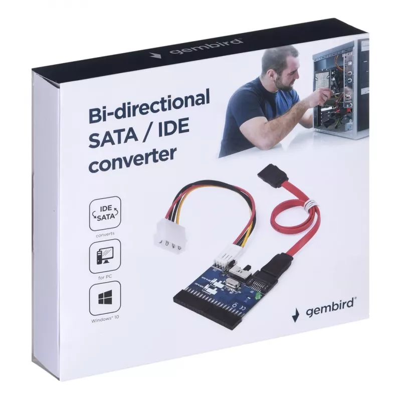 Gembird Bidirektionaler SATA/IDE-Konverter Schnittstellenkarten/Adapter Intern