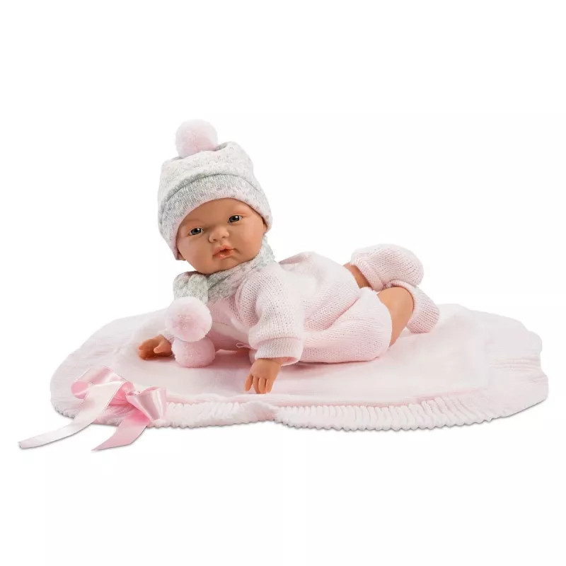 Llorens Weinende Puppe 38938 Made of Roses, 38 cm lebensechte Babypuppe