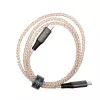 USB-C-auf-USB-C-Ladekabel FIXED FIXDLED-CC-RA mit PD-Unterstützung und fester Länge, integrierte Regenbogen-LED