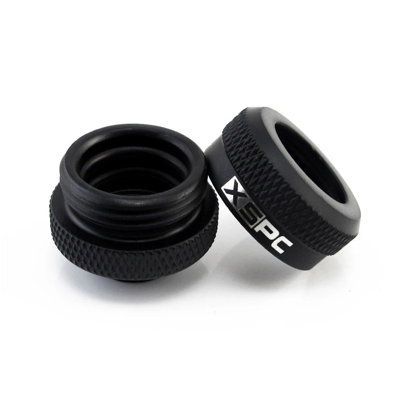XSPC Connector G1/4 auf 14 mm Hardtube, schwarz matt - 8 Stück