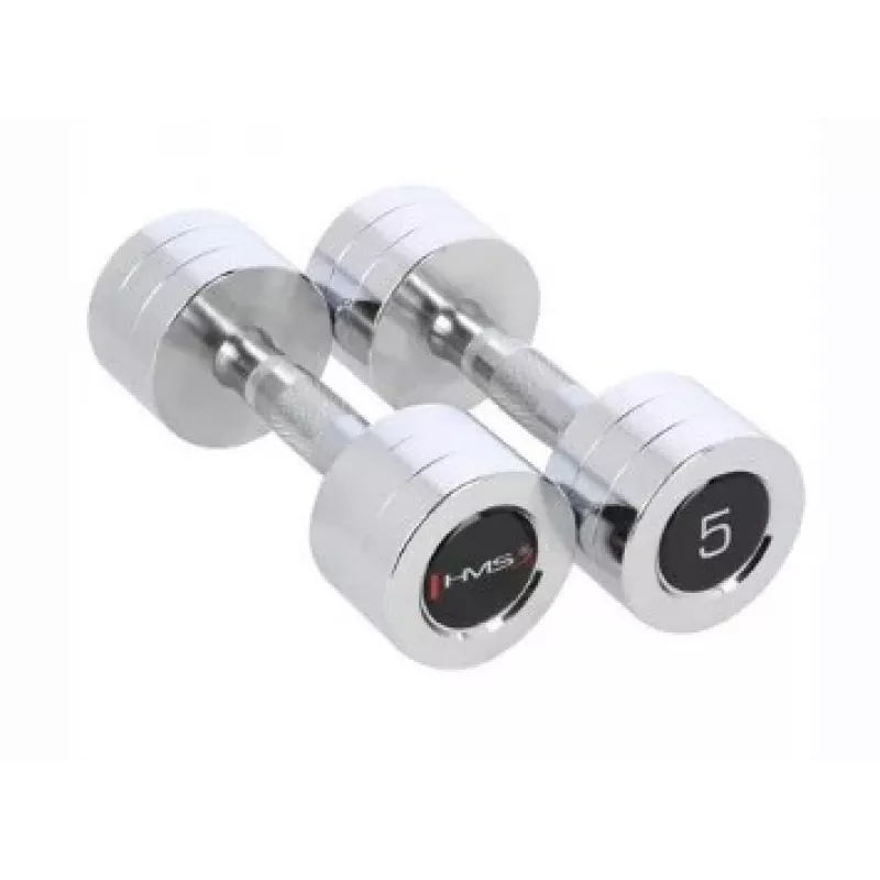 HMS Fitness CHD05 Festgewicht-Hantel 5 kg 2 Stück