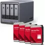 NAS-Gehäuse UGREEN NASync DXP4800 Plus mit Western Digital internen Festplatten 16 TB (4 x 4 TB)