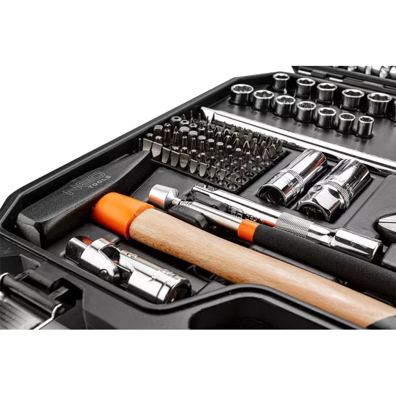 NEO tools 08-945 Steckschlüsselsatz 1/4 1/2 Zoll vielseitig langlebig