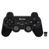Gamepad VAKOSS GP-3925BK Schwarz kabellos RF analog/digital für PC und PlayStation 3, 12 Tasten, 2,4 GHz, Nano-Empfänger