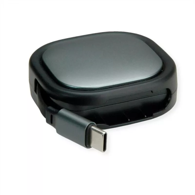 ROLINE USB2.0 Aufrollbares Kabel C-C ST/ST 1,2m – Kabel – Digital/Daten (11.02.8420)