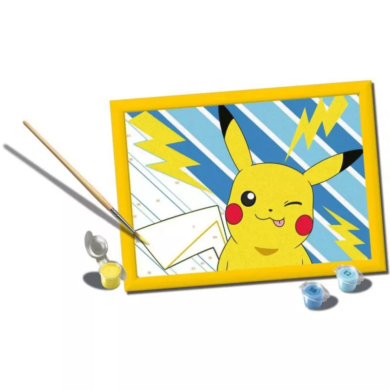 Malset Ravensburger CreArt — Frecher Pikachu (Modell 25557) Malen-nach-Zahlen-Set