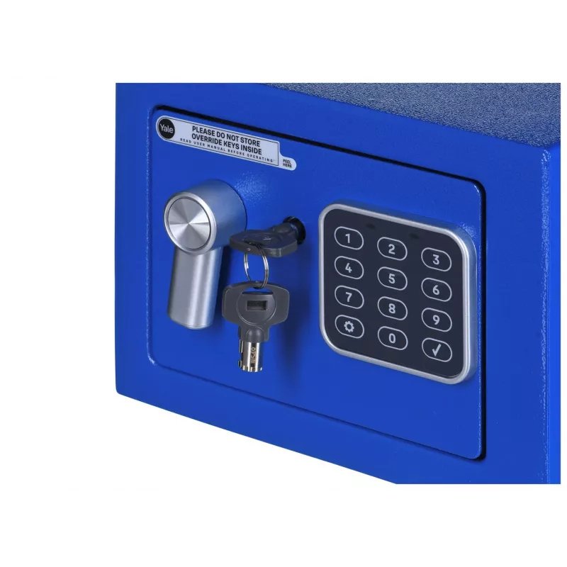 Freistehender Tresor Yale YSV/170/DB2/B Stahl Blau, Zahlenschloss, 3,8 l, Boden-/Wandmontage