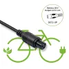 E-Bike-Ladegerät QOLTEC 36V–42V 2A mit GX12 3-Pin-Stecker