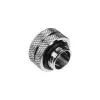 Bitspower Multi-Link Adapter, gerade, G1/4 Zoll AG auf 12 mm AD Hardtube – Silber glänzend