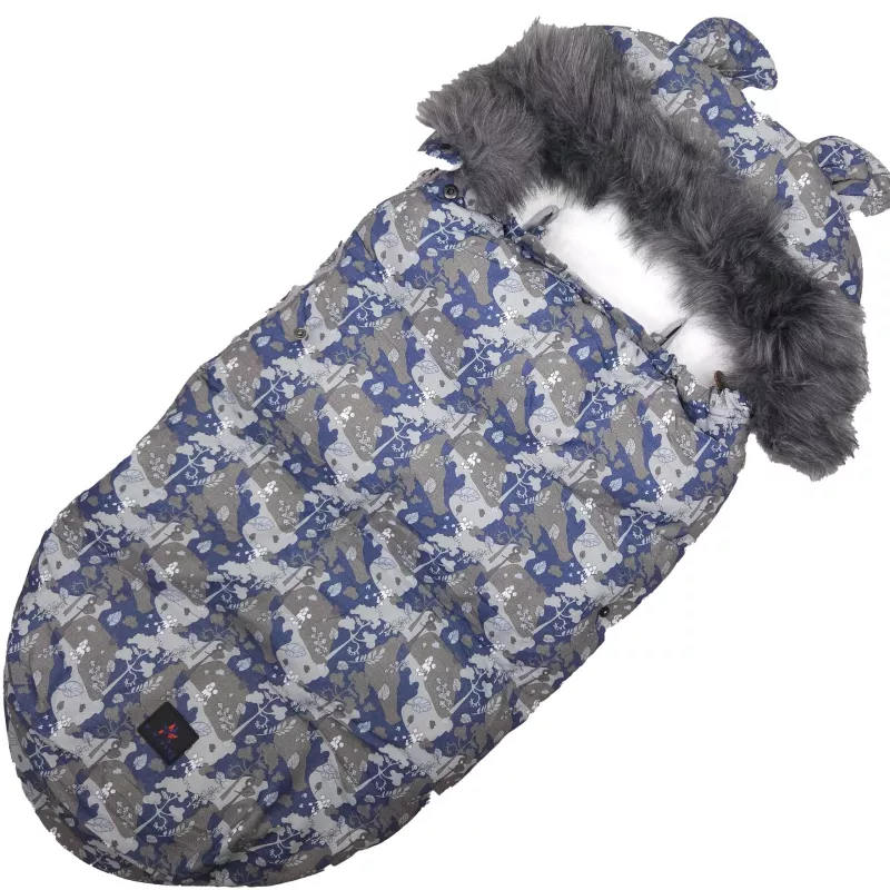 Babyschlafsack für Kinderwagen Extralink Kdiki mit Ohrenkapuze, 100 cm