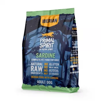PRIMAL SPIRIT Iberian Sardine – halbfeuchtes Hundefutter – 1 kg