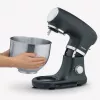 Küchenmaschine Severin KM 3898 1000 W 5,5 L Schwarz Gebürsteter Stahl Silber