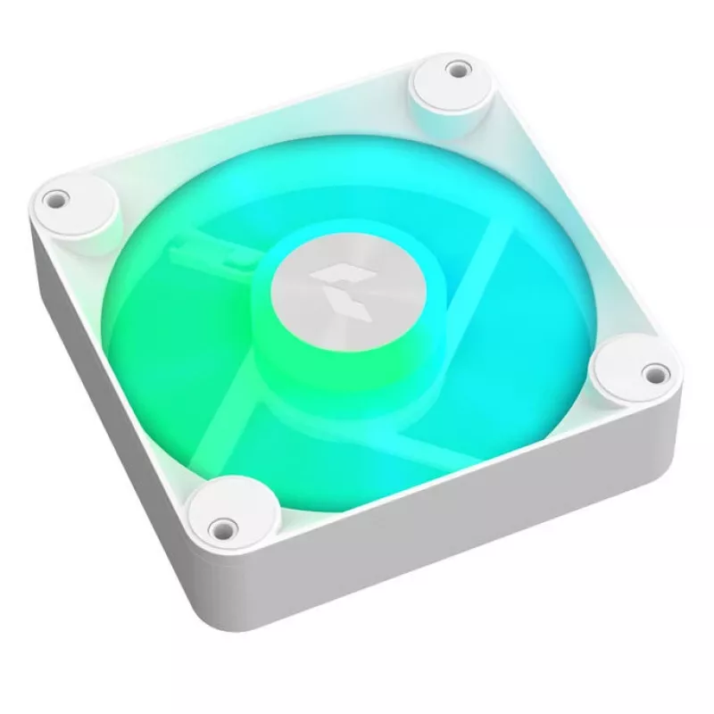 Lüfter APNX FP1-Q 120 PWM ARGB-WT 120 mm, PWM-Steuerung, ARGB-Beleuchtung, weißer Rahmen