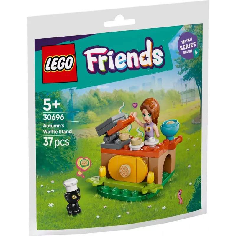 Bauspielzeug LEGO Friends 30696 Autumn's Waffle Stand Spielset, kleiner Aufbau, Minifiguren enthalten