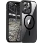 Protective BackCase jt berlin Hybrid MagSafe für Apple iPhone 16 Pro Max – schwarz transparent